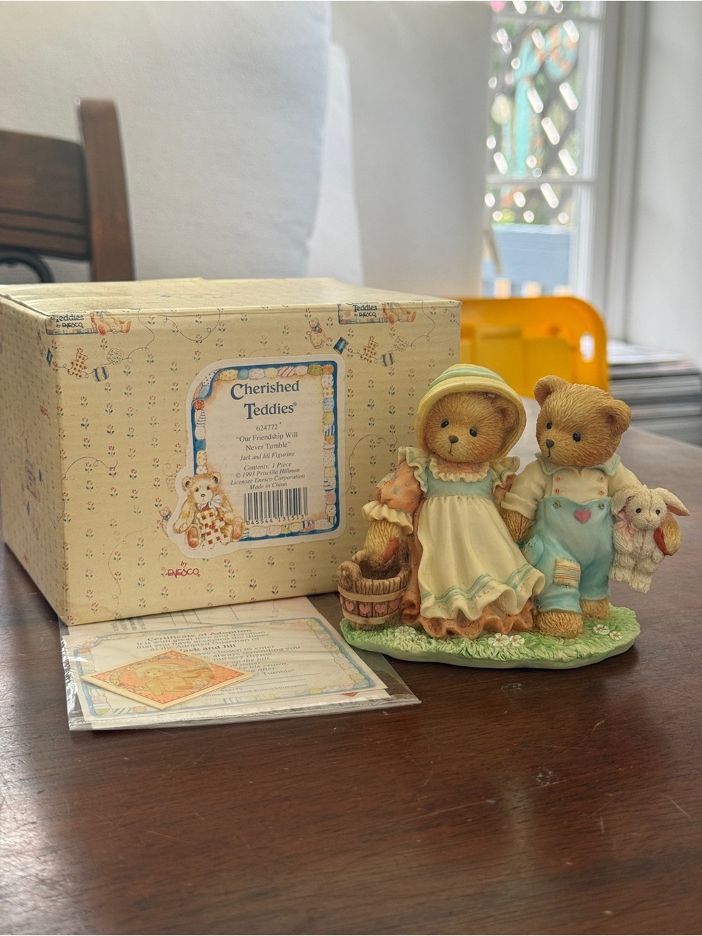 “Our Friendship Will Never Stumble” Cherished Teddies Jack & Jill Figurine